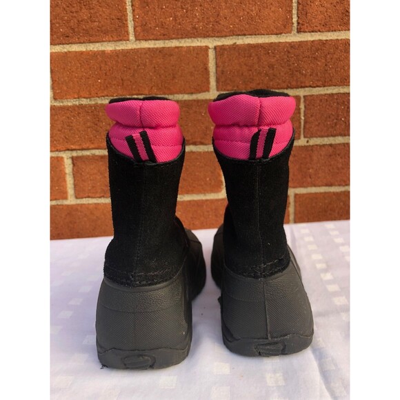 Sporto  Toddler Girls Winter Boots Pink & Black suede man made materials SZ US 7 - Picture 6 of 10